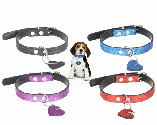 Collar Brilloso con Corazón