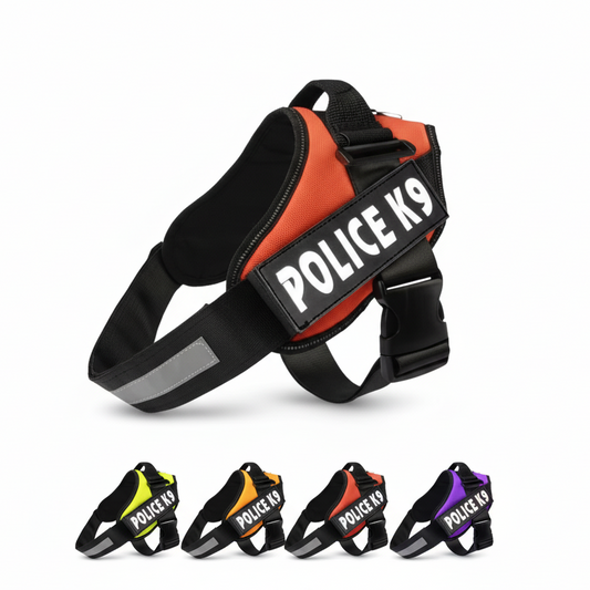 Arnés Policial XL - Ajustable y Cómodo para Perros Grandes