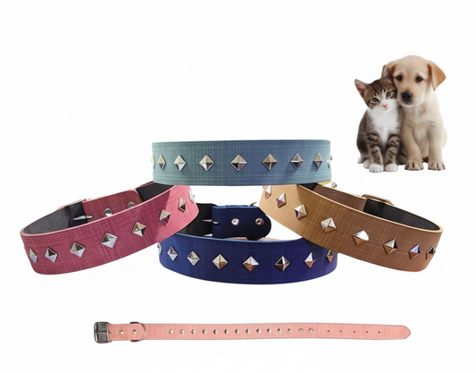 Collar de Cuerina con Tachas